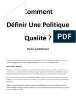 Politique qualité 