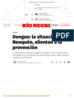 Dengue en Neuquén
