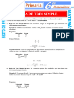 Clases de Regla de Tres Simple para Sexto de Primaria