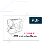 Singer 3210 Sewing Machine Instruction Manual