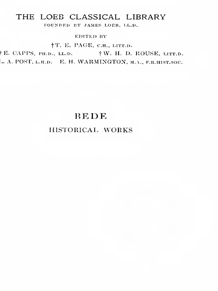 Loeb Library: Classical | PDF
