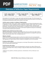 Echoes Reflections Paper Requirements