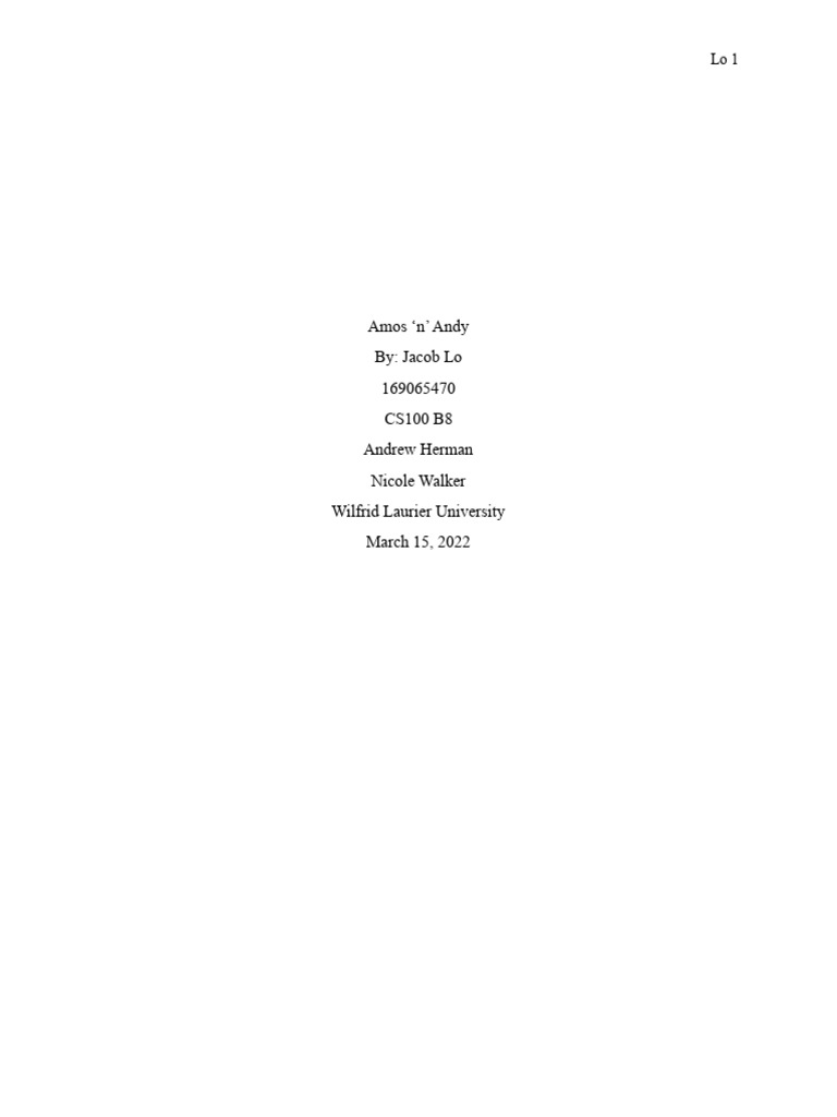 AB1-Jacob Lo | PDF | Social Psychology