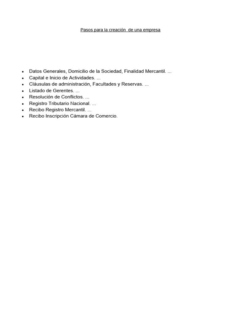 Guía para Crear una Empresa Exitosa | PDF