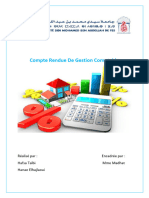 Compte Rendue De Gestion Comptable