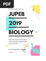 Jupeb Biology 2015 2018 2019