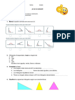 Ángulos y Triangulos EVALUACIÓN ESCRITA