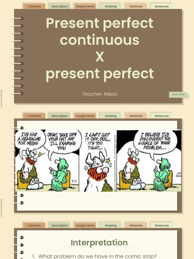 Present Perfect vs. Continuous Guide | PDF | Linguistics | Language ...