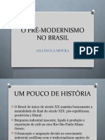 O Pré-Modernismo No Brasil