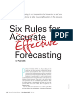 Six Rules For Effective Forecasting