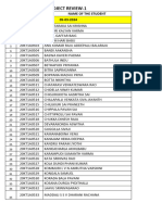 Project Review Schedule