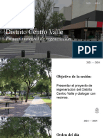 Presentación Del Proyecto Distrito Centro Valle - 6 de Septiembre
