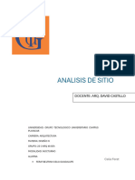 Analisis de Sitio-Diseño IV - 4701 Ferat Beltran Celia Gpe