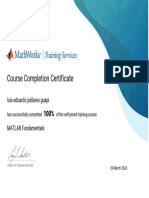 Certificate MATLAB Fundamentals