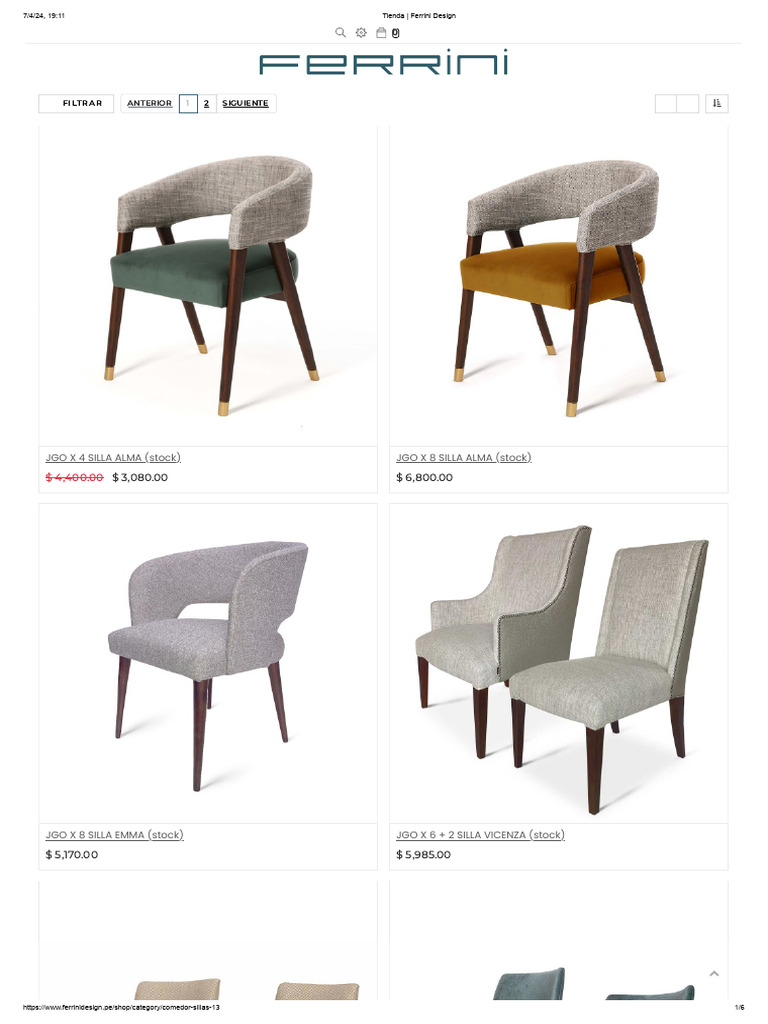 Tienda - Ferrini Design | PDF