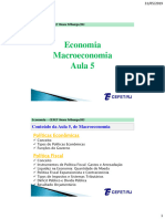5 Aula - MACROECONOMIA - Economia 2019-I - 2p