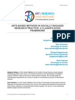 ARTS-BASED METHODS IN SOCIALLY ENGAGED RESEARCH PRACTICE-A CLASSIFICATION FRAMEWORK