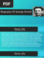 Biography of George Orwell