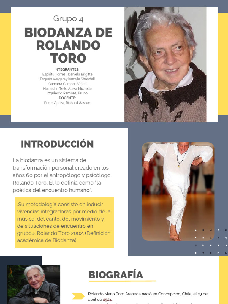 g4 - Biodanza de Rolando Toro | PDF | Las emociones | Ciencias del ...