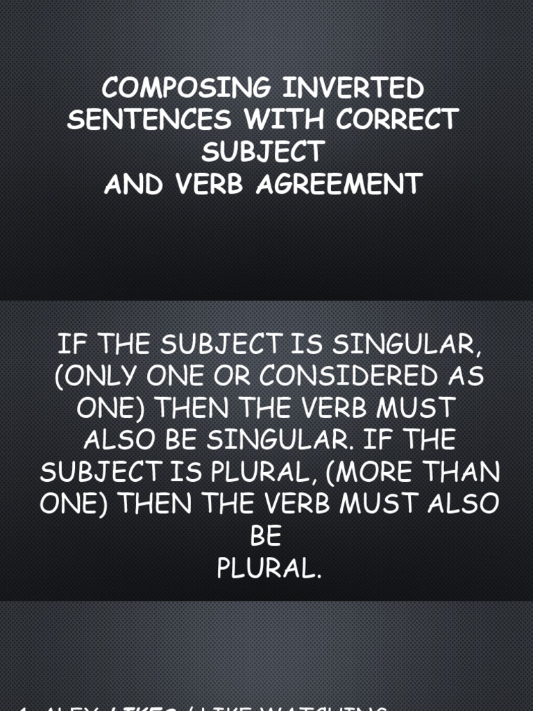 Composing Inverted Sentence PDF