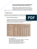 CORRECCIÓN DEL VALOR DE N OBTENIDO DEL ENSAYO DE PENETRACIÓN ESTÁNDAR (SPT) Y ESTIMACIÓN DE PARÁMETROS DE DISEÑO (Su,)