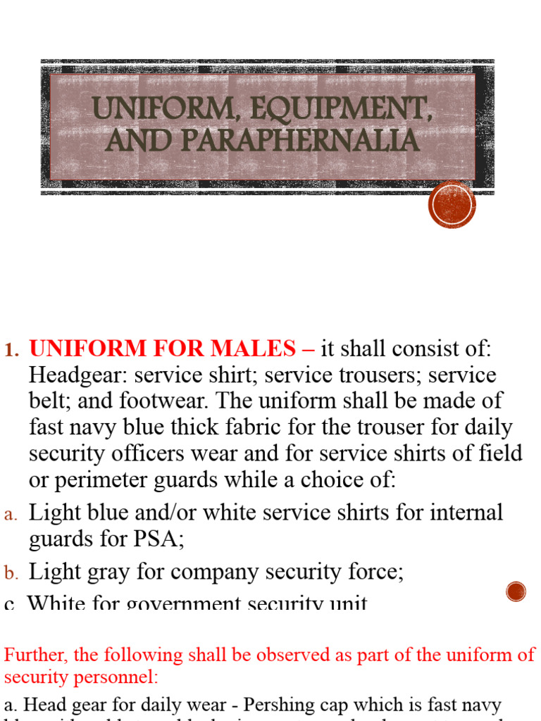 Uniform Equipment and Paraphernalia Download Free PDF Shoe