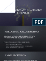 Introduction To Quantitative and Qualitative Researches