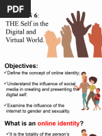 Chapter 2 Lesson 6 The Self in The Digital and Virtual World