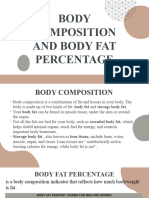 Body Composition and Body Fat Percentage