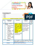 3° Sesión Día 2 Mat Realizamos El Juego Del Ingenio Matemático