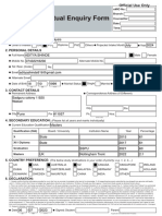 Virtual Enquiry Form-Fillable PDF