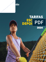 Escuelas Deportivas Tarifas 2024