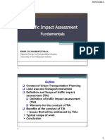 Traffic Impact Assessment Fundamentals