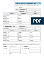 13 Test Revision 1 – Imperatives, Infintives and Verbs