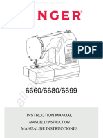 Singer 6660 Sewing Machine Instruction Manual