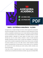 (43)98816 5388 Assessoria Mapa - Eletrônica Analógica - 51 2024