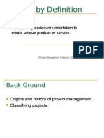 Project by Definition