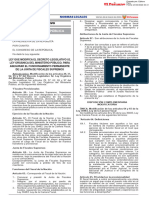 Ley 31718 - Modifica la ley de organica del ministerio publico