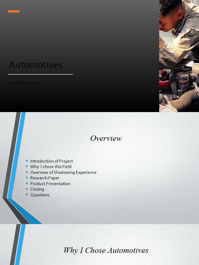 Exploring A Career In Automotives Pdf Career Growth Business