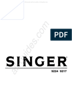 Singer 9224 Sewing Machine Instruction Manual