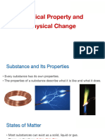 Physical Property and Physical Change