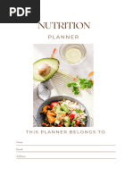 Nutrition Planner-Ready To Print