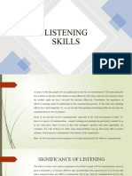 Listening Skills