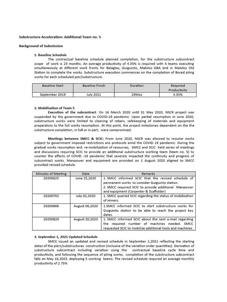 Acceleration Background of Submission and Chronology of Events Rev04 ...