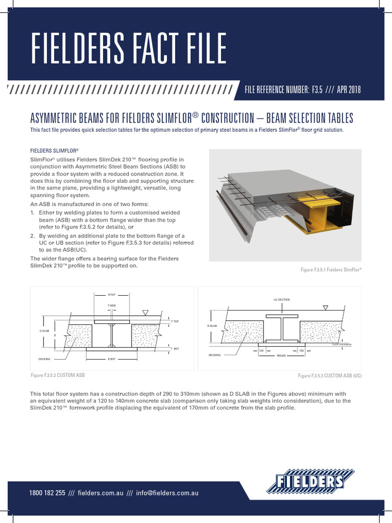 NC748 FFF SlimFlor 3.5 Update 12pp VF | PDF | Structural Engineering