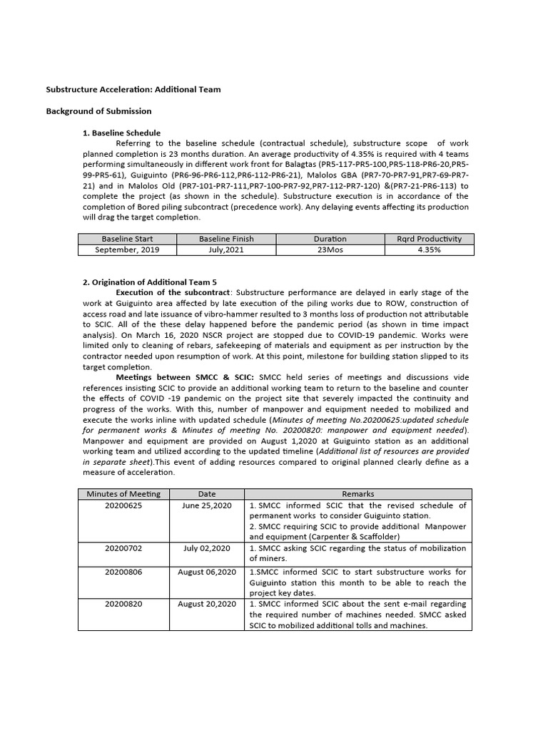 Acceleration Background of Submission and Chronology of Events Rev02 ...