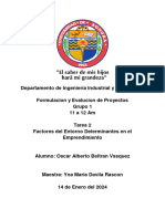 Tarea 2. Factores Del Entorno Determinantes en El Emprendimiento