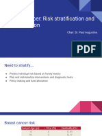 Breast cancer- Risk stratification and risk reduction