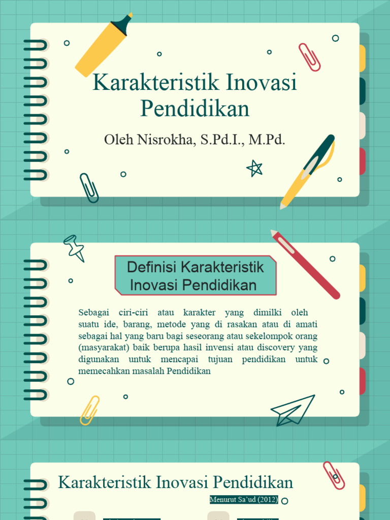 Karakteristik Inovasi Pendidikan Efektif | PDF | Karier & Perkembangan