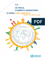 Diretrizes Da OMS Sobre Atividade Fisica Comportamento Sedentario e Sono para Criancas Menores de 5 Anos de Idade TRADUZIDO